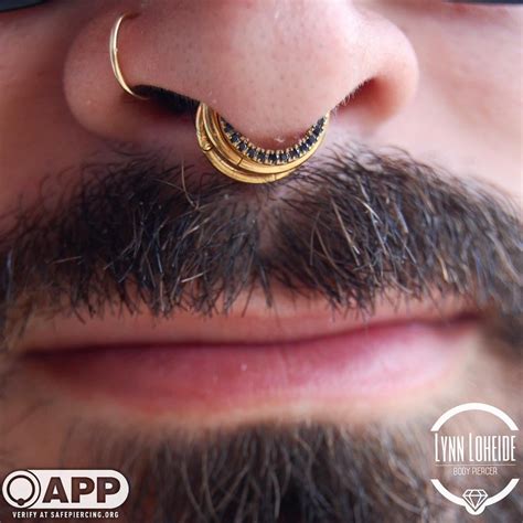 septum piercing clamp|correct septum piercing placement.